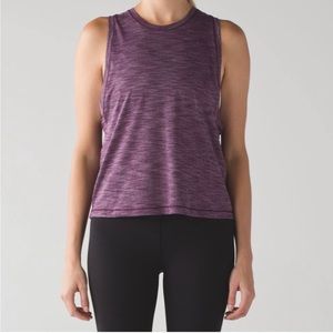 Lululemon Cardio Squad Tank in Heathered Plum size 6